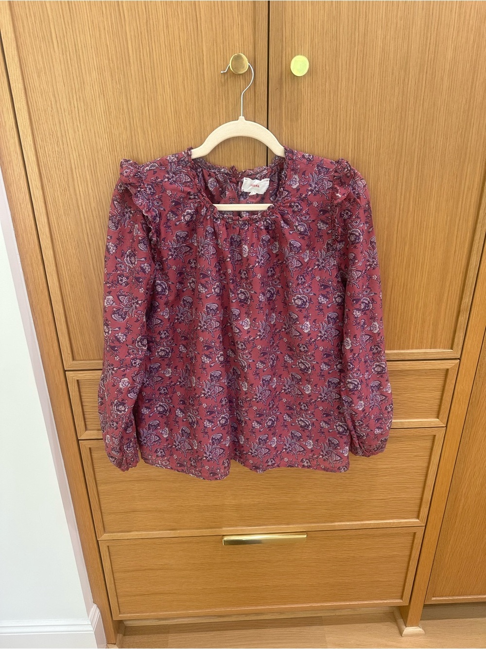 XiRENA Lanie Long-Sleeve Blouse, Size M